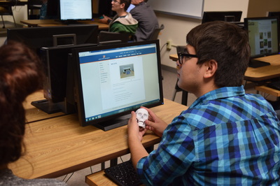 Student on Computer