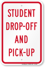 Drop off sign